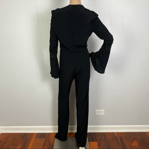 STONE COLD FOX BLACK LONG SLEEVE JUMPSUIT - Picture 8 of 8